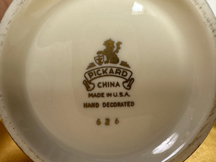 Pickard Gold China Coffee Service Hand Decorated [Photo 9]