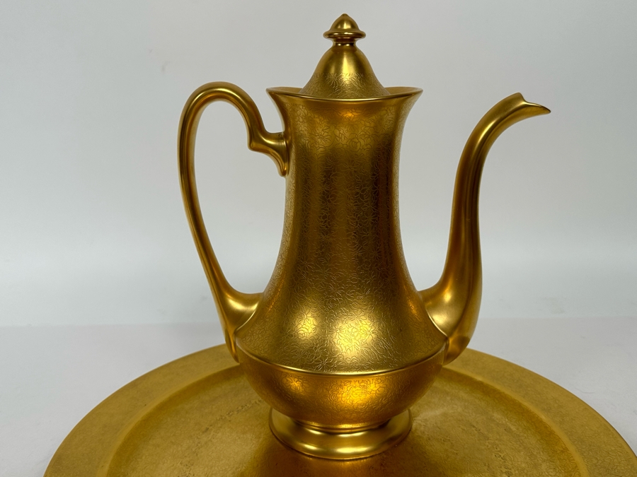 Pickard Gold China Coffee Service Hand Decorated [Photo 6]