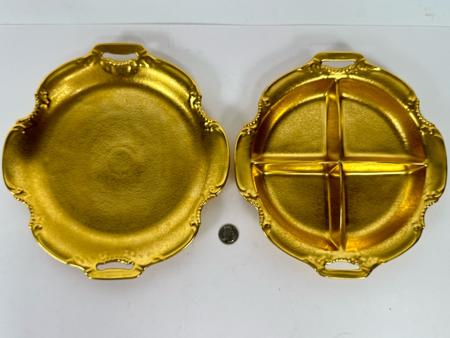 Pair Of Pickard Gold Plates 10W [Photo 2]