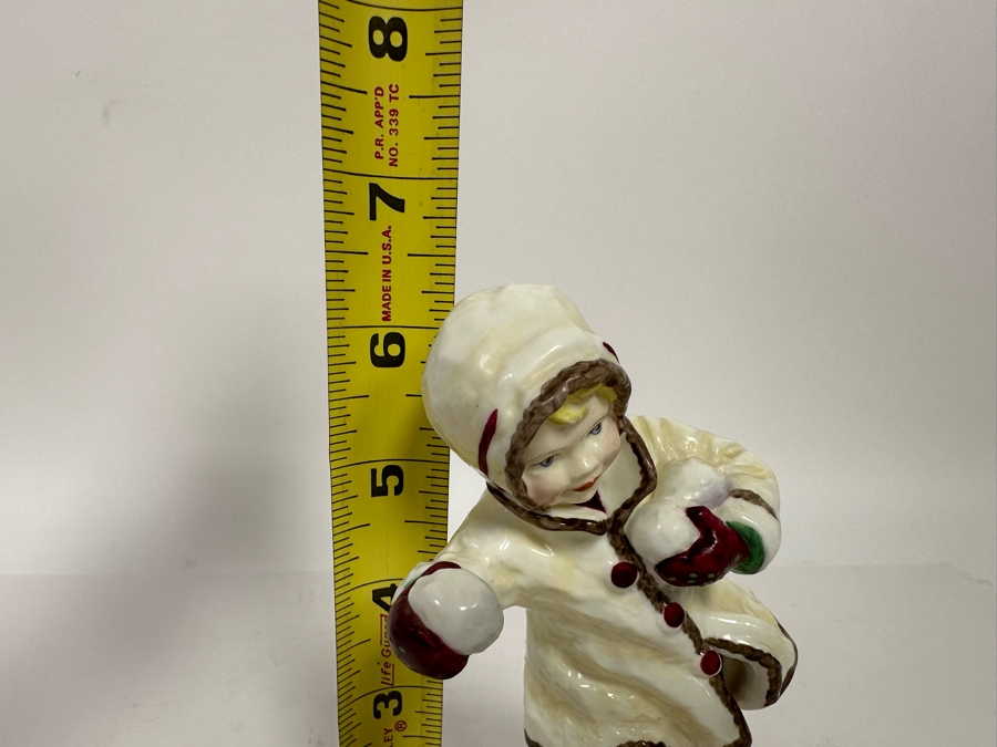 Vintage Royal Worcester England Figurine December Modelled By F. C. Doughty 6.5H [Photo 7]