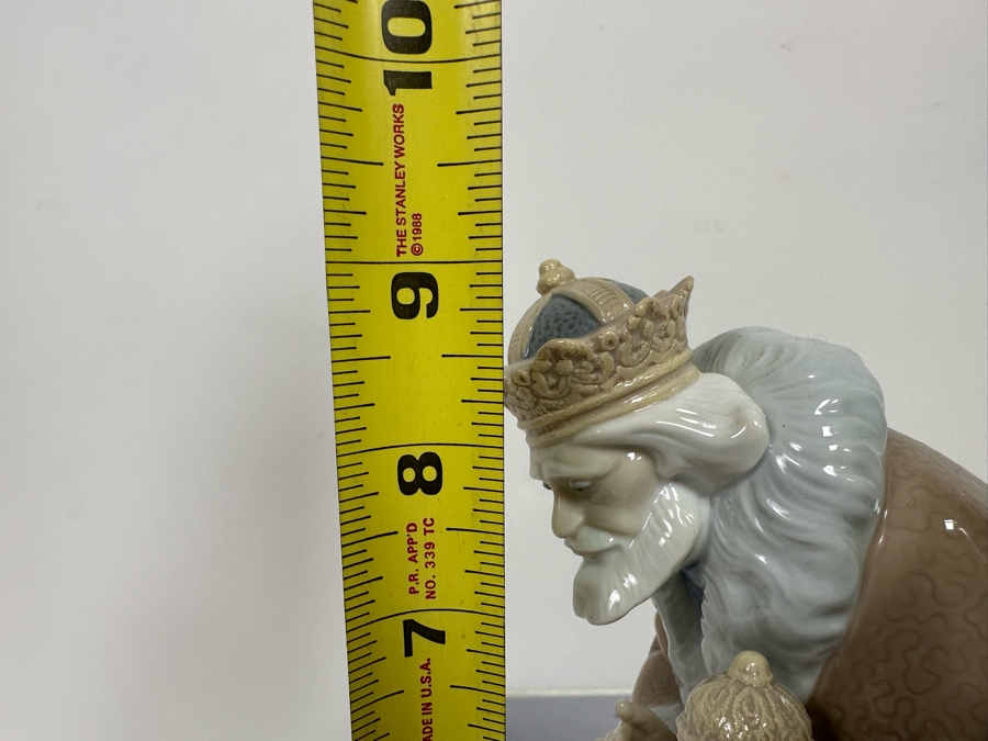 Vintage 1990 Lladro Nativity Figurine King Melchor With Original Box 010.05479 [Photo 10]