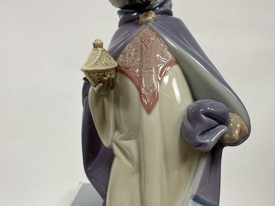 Vintage 1990 Lladro Nativity Figurine King Balthasar With Original Box 010.05481 [Photo 5]