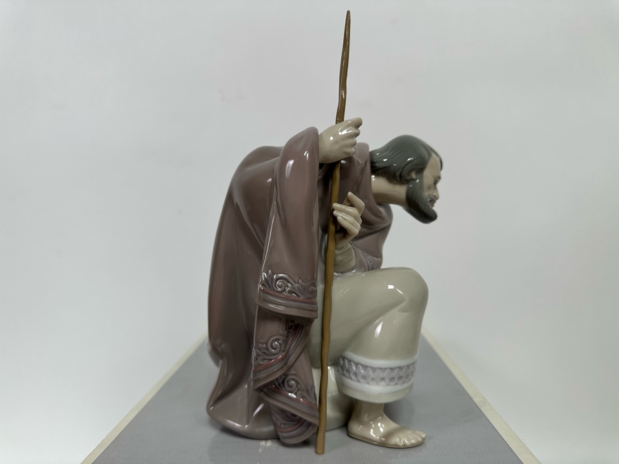 Vintage 1990 Lladro Nativity Figurine St. Joseph With Original Box 05476 [Photo 7]