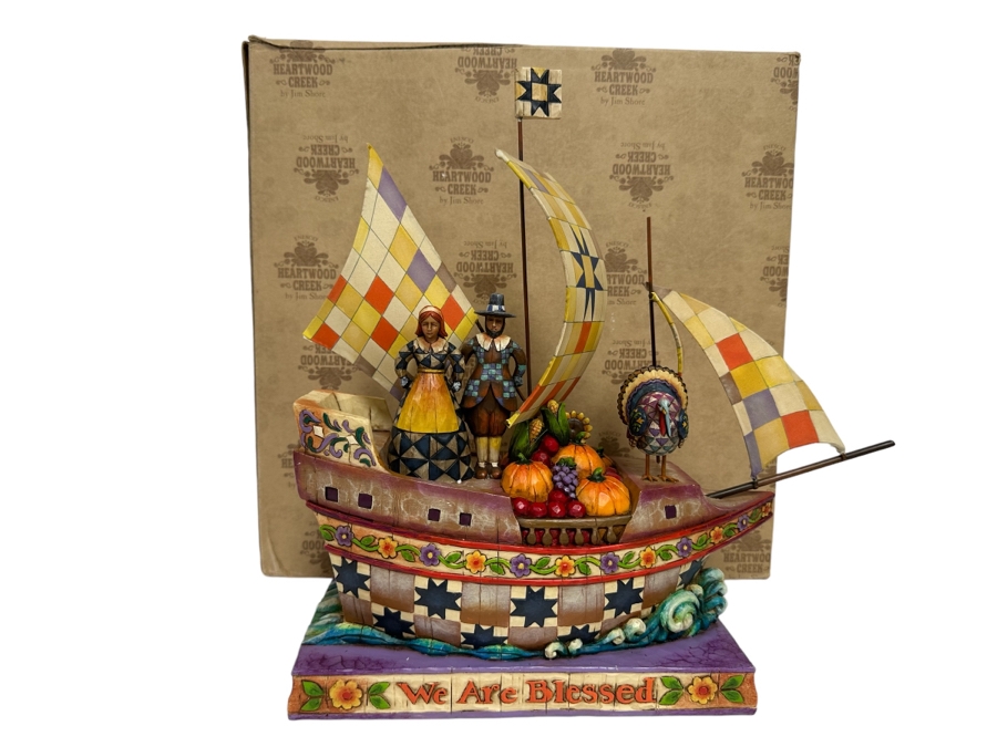 Jim Shore Designs Pilgrim Vessel 'Seeking Hope, Bounty And Joy' Figurine [Photo 1]
