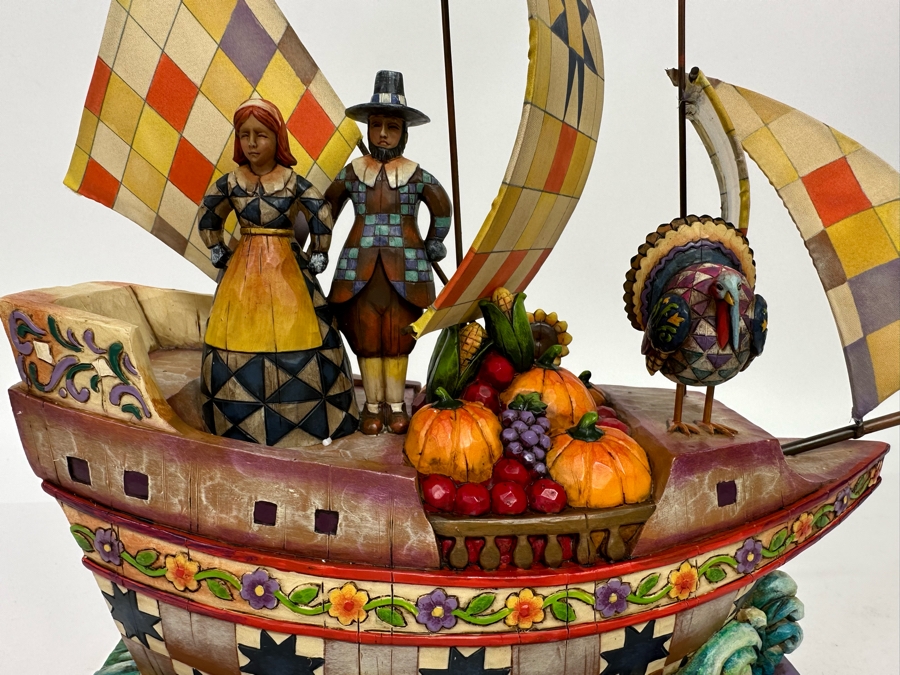 Jim Shore Designs Pilgrim Vessel 'Seeking Hope, Bounty And Joy' Figurine [Photo 4]