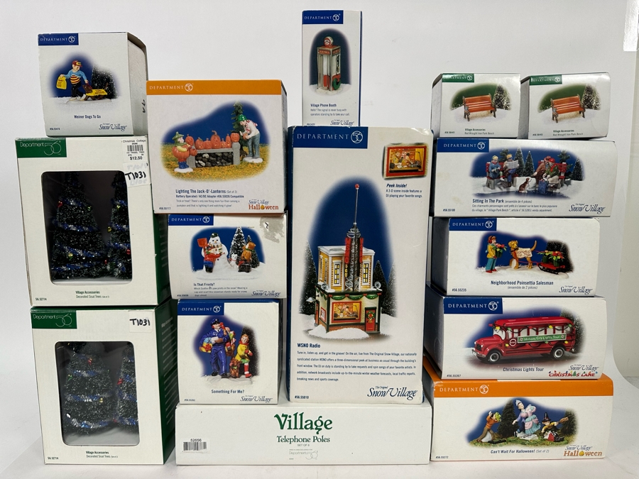 Collection Of Department 56 Snow Villages For Christmas And Halloween [Photo 3]