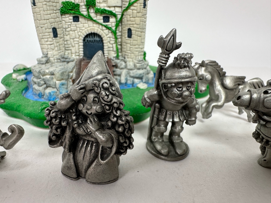 Vintage 1984 Hudson Fine Pewter Figurines And Castle Plus 1990 TSR PP270 D&D Unicorn [Photo 12]