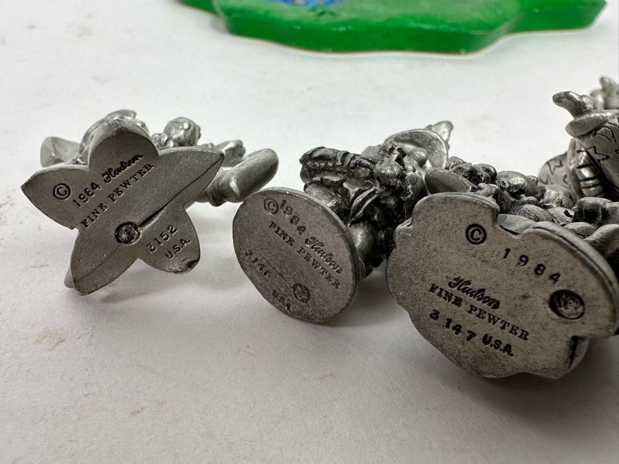 Vintage 1984 Hudson Fine Pewter Figurines And Castle Plus 1990 TSR PP270 D&D Unicorn [Photo 19]