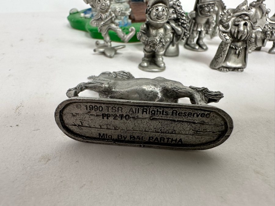 Vintage 1984 Hudson Fine Pewter Figurines And Castle Plus 1990 TSR PP270 D&D Unicorn [Photo 8]