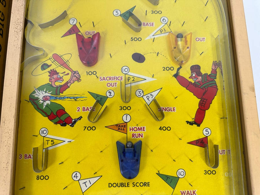 Original Poosh-M-Up Electric Big 5 Game: Baseball, Pennants, Colors, Put-N-Take And Bagatelle By Northwestern Products With Box 13 X 23 [Photo 8]