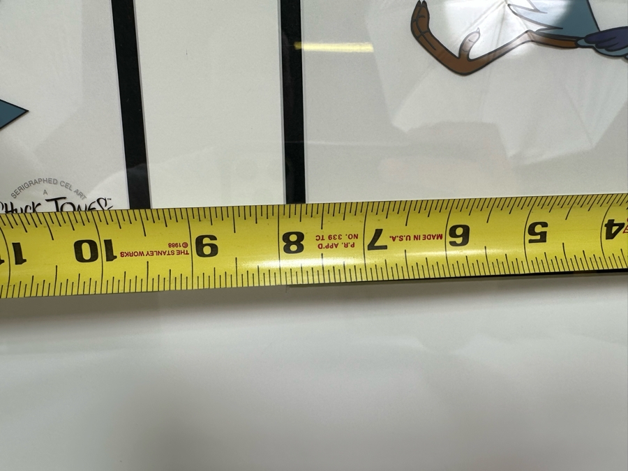 Chuck Jones Framed Serigraphed Cel Art Authenticated By LJE Sericel Road Runner And Wile E. Coyote 8 X 6 Framed 28 X 16 [Photo 8]