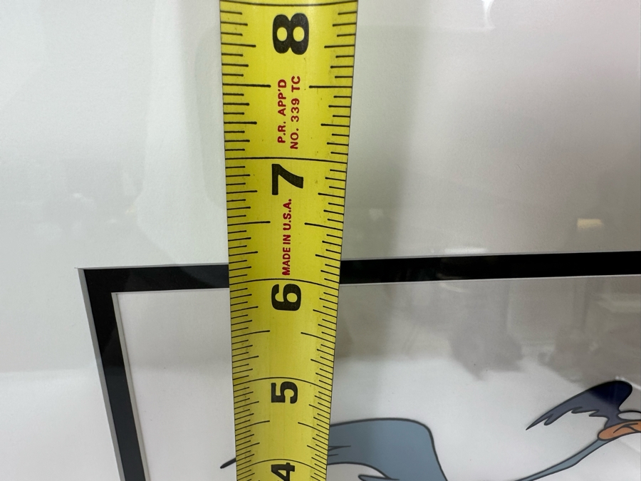 Chuck Jones Framed Serigraphed Cel Art Authenticated By LJE Sericel Road Runner And Wile E. Coyote 8 X 6 Framed 28 X 16 [Photo 9]