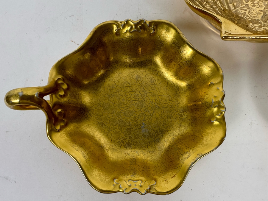 Five Pickard Etched Gold China Style Pieces [Photo 7]