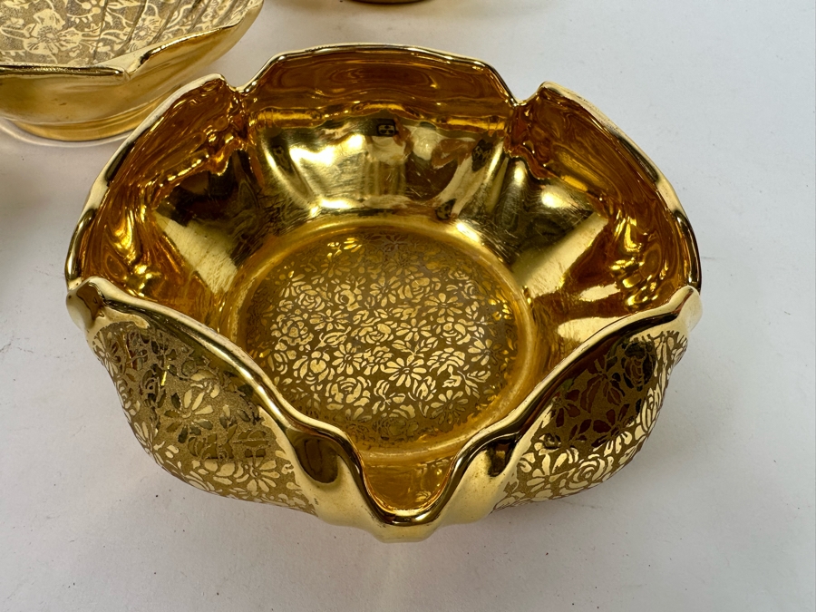 Five Pickard Etched Gold China Style Pieces [Photo 5]