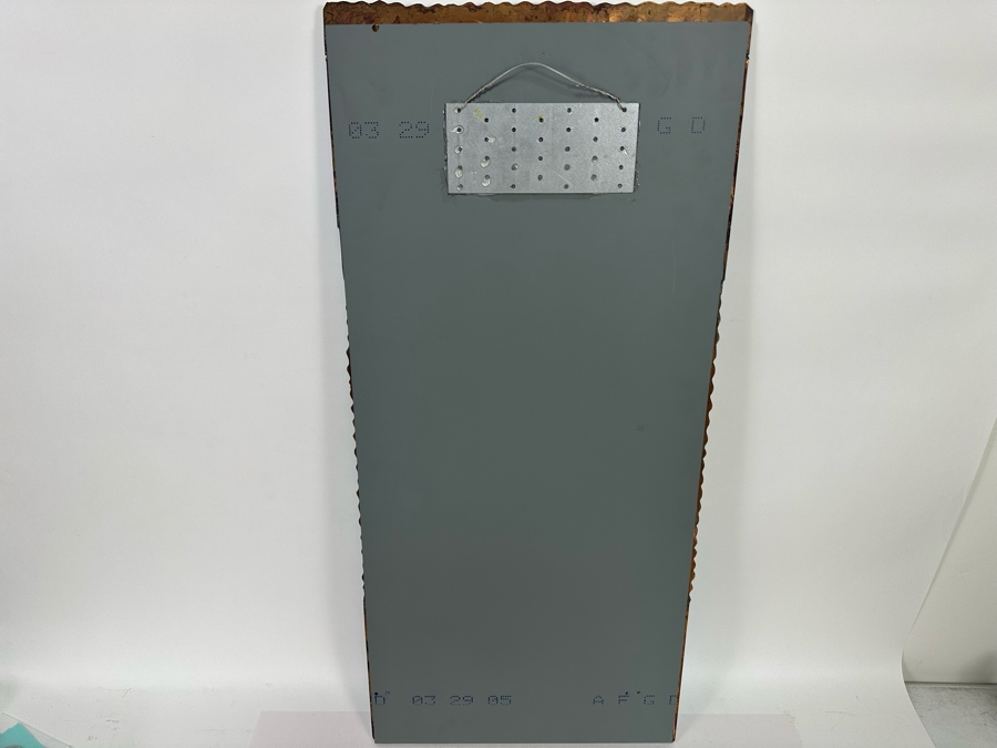 Cindy Hirt Signed Original Custom Designer Metal And Art Glass Sea Shell Beach Decor Design Wall Mirror 15.5 X 33.5 [Photo 16]