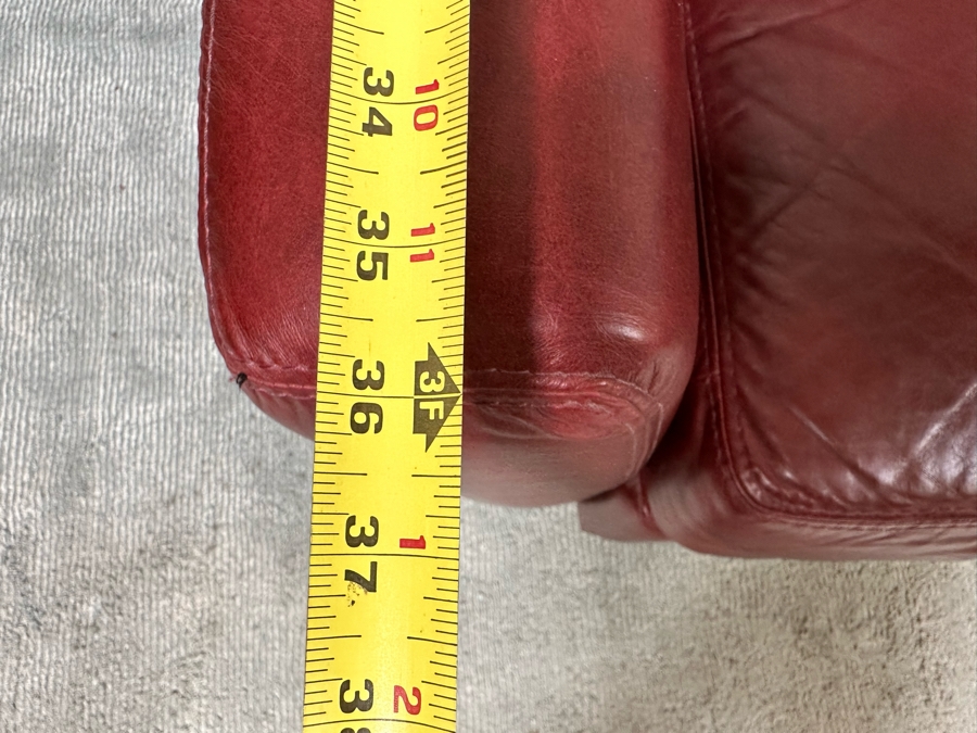 Italian Leather Loveseat Sofa 60W X 36D X 34H [Photo 10]