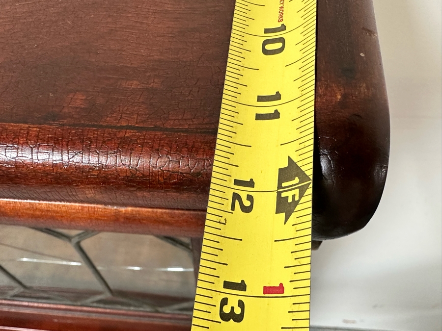 Antique Stacking Lawyer Barrister Bookcase By The Globe-Wernicke Co (Top Case Has Several Cracks In Glass - See Photos) 34W X 12D X 58H [Photo 10]