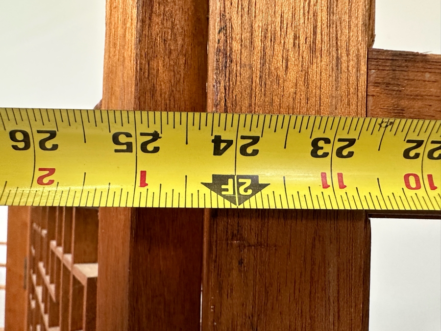 Vintage 4-Panel Geometric Room Divider Screen 96W X 69H [Photo 7]