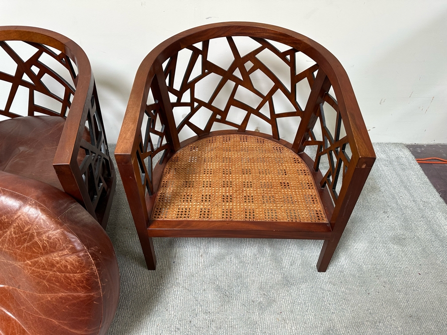 Pair Of Crate And Barrel Ankara Club Chairs 30W X 29D X 31H [Photo 9]