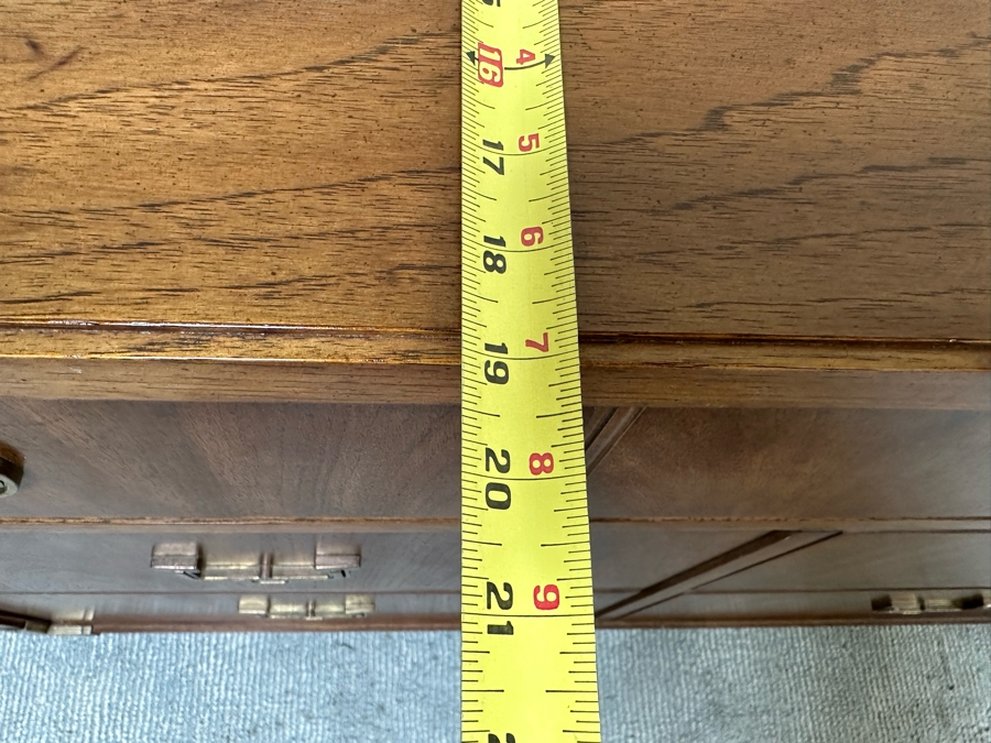 Thomasville Campaign Style Chest Of Drawers Dresser 70W X 19D X 29H [Photo 9]