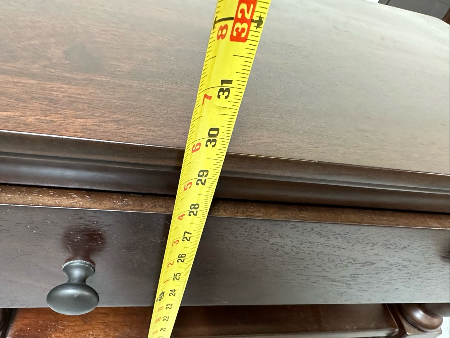 Pair Of Pottery Barn 3-Tier Side Tables With Drawers Nightstands Bedside Tables 29W X 18D X 29.5H [Photo 10]