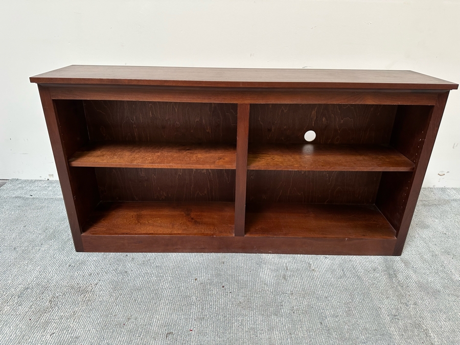 Solid Wooden Bookcase With Adjustable Shelves 59W X 14D X 31H [Photo 2]