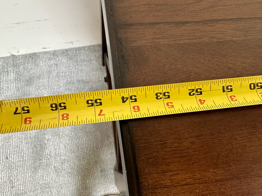 Contemporary Wooden And Metal Office Desk With 2 Electrical Outlets And 3 USB Ports 54.5W X 28D X 30H [Photo 8]