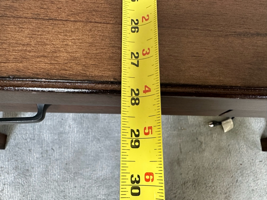 Contemporary Wooden And Metal Office Desk With 2 Electrical Outlets And 3 USB Ports 54.5W X 28D X 30H [Photo 9]