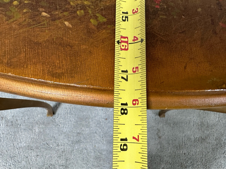 Antique Louis XV Style Hand Painted Side Table 26W X 18D X 28H [Photo 16]