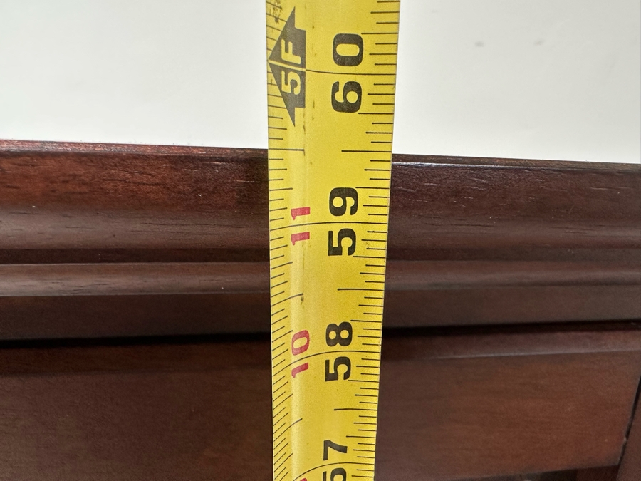 Nice 4 Door Wooden Glass Front Bookcase Cabinet 42W X 16D X 59.5H [Photo 10]