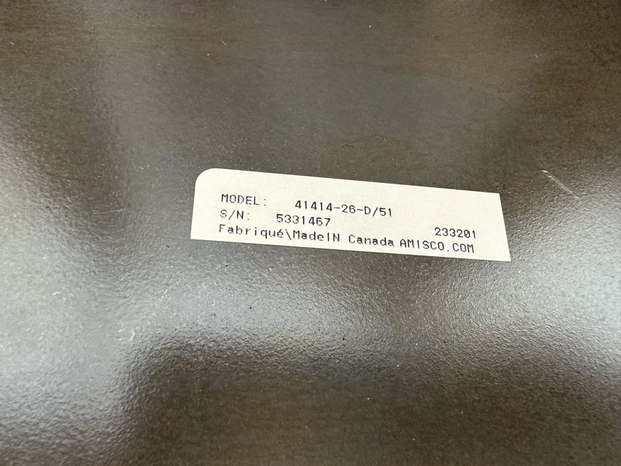 Pair Of Heavy Wooden And Metal Swivel Bar Stools 25' Seat Height By Amisco [Photo 8]