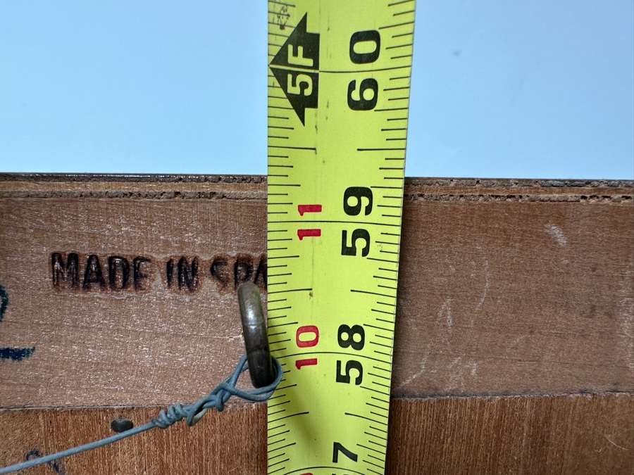 Vintage French Louis XV Style Hand Painted Vitrine Display Cabinet Made In Spain 27W X 12.5D X 59.5H [Photo 21]