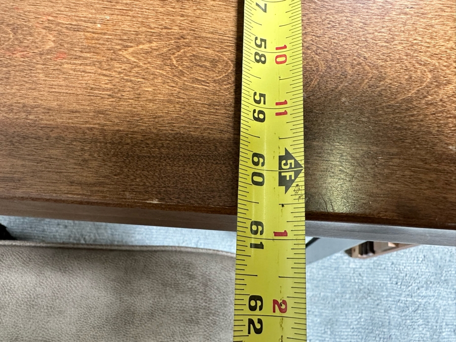 Solid Wooden And Metal Dining Table 60.5W X 38D X 29.5H With Two 15' Leaves And Four Chairs By Amisco [Photo 17]