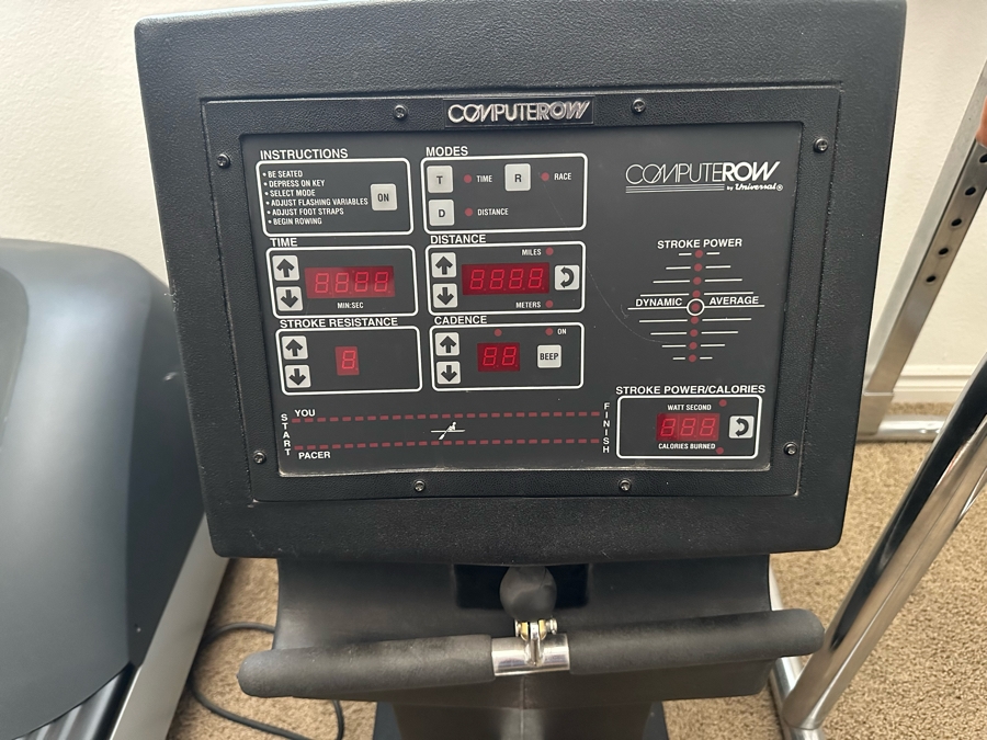 Computer Row Rowing Machine By Universal 16W X 102D X 38H [Photo 4]