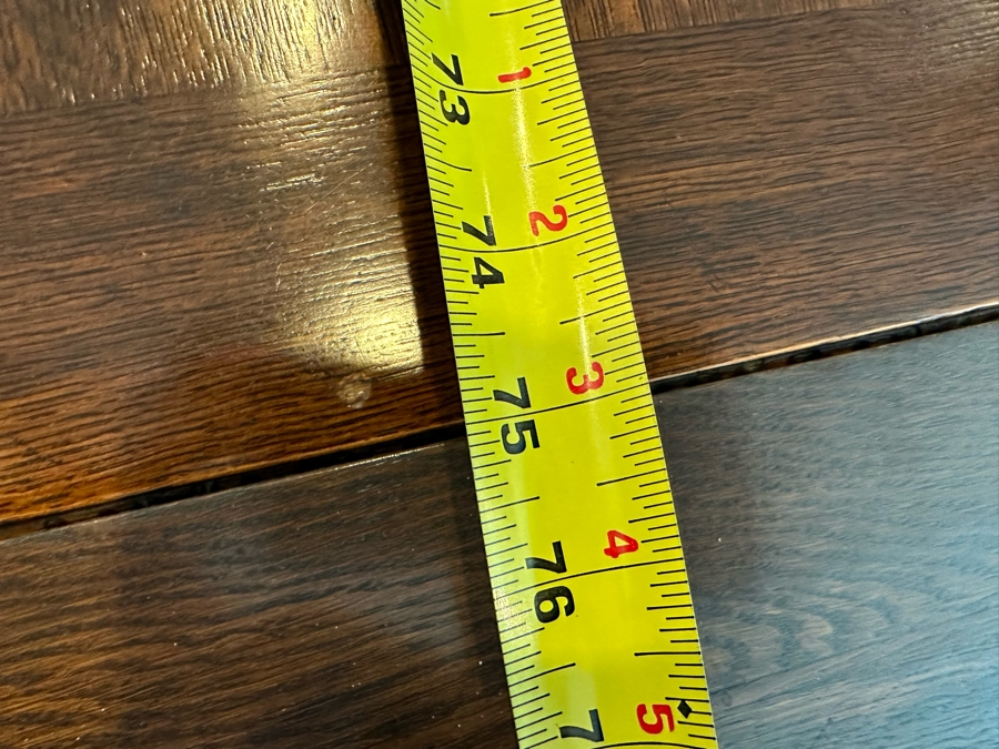 Antique Hand Carved Wooden Dining Table 43W X 75L X 31H With Built In Leaves 27.5L Each And Six Carved Chairs Bearing BC Monogram (One Of The Chairs Has Missing Piece In Need Of Minor Repair)  [Photo 14]