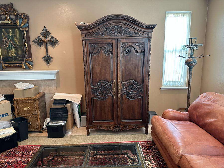 Hekman Furniture Wooden Armoire Cabinet 48W X 22D X 88H [Photo 3]