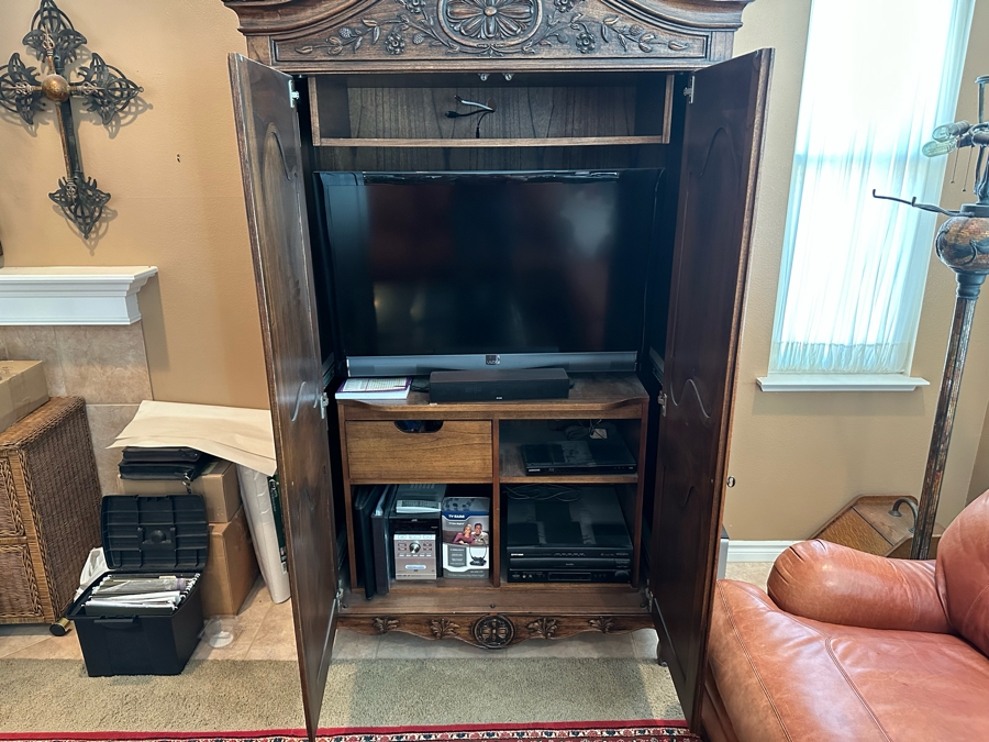 Hekman Furniture Wooden Armoire Cabinet 48W X 22D X 88H [Photo 5]