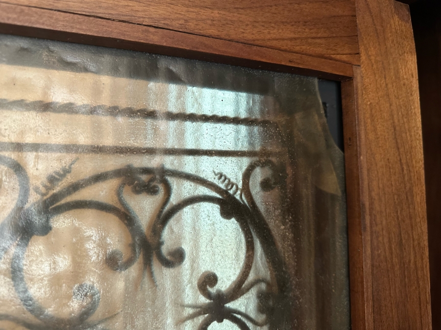 Impressive Antique Hand Carved Sideboard Or BackBar Cabinet 84W X 23.5D X 85.5H [Photo 21]