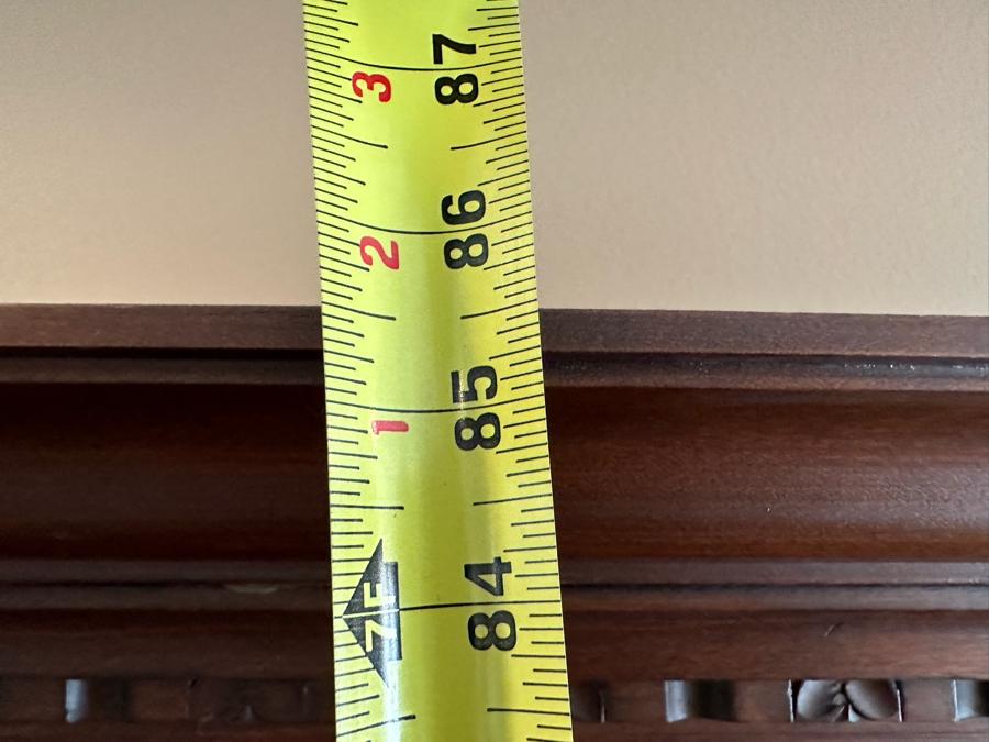 Impressive Antique Hand Carved Sideboard Or BackBar Cabinet 84W X 23.5D X 85.5H [Photo 25]