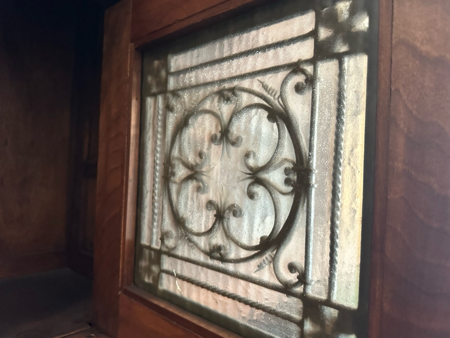 Impressive Antique Hand Carved Sideboard Or BackBar Cabinet 84W X 23.5D X 85.5H [Photo 19]