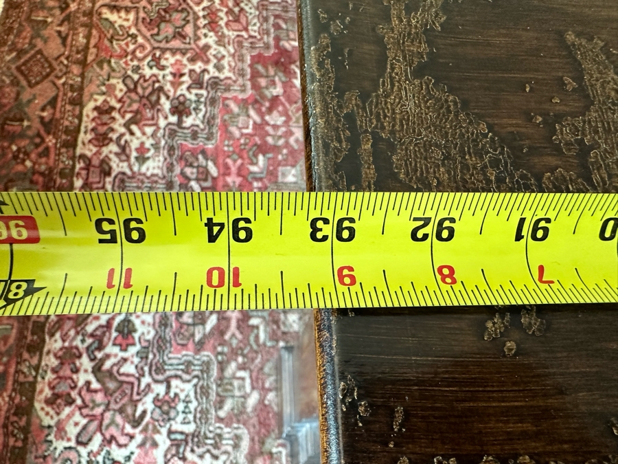 Large Distressed Custom Cal-King Bed 93W X 106D With Matching Nightstands With Marble Tops 41W X 25.5D X 31H [Photo 17]