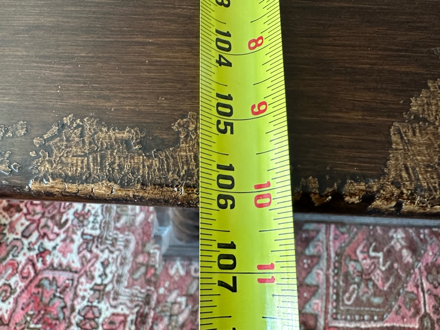 Large Distressed Custom Cal-King Bed 93W X 106D With Matching Nightstands With Marble Tops 41W X 25.5D X 31H [Photo 18]