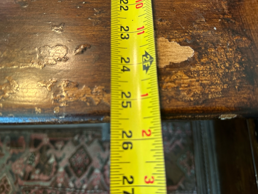 Large Distressed Custom Cal-King Bed 93W X 106D With Matching Nightstands With Marble Tops 41W X 25.5D X 31H [Photo 22]