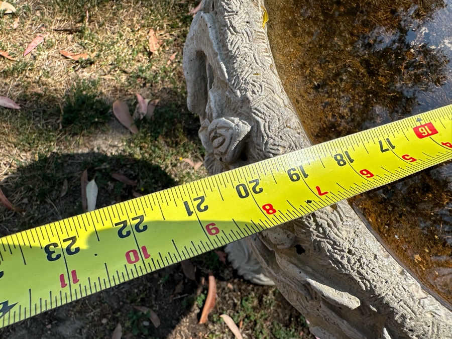 Outdoor Garden Bird Bath 19W X 25H [Photo 5]