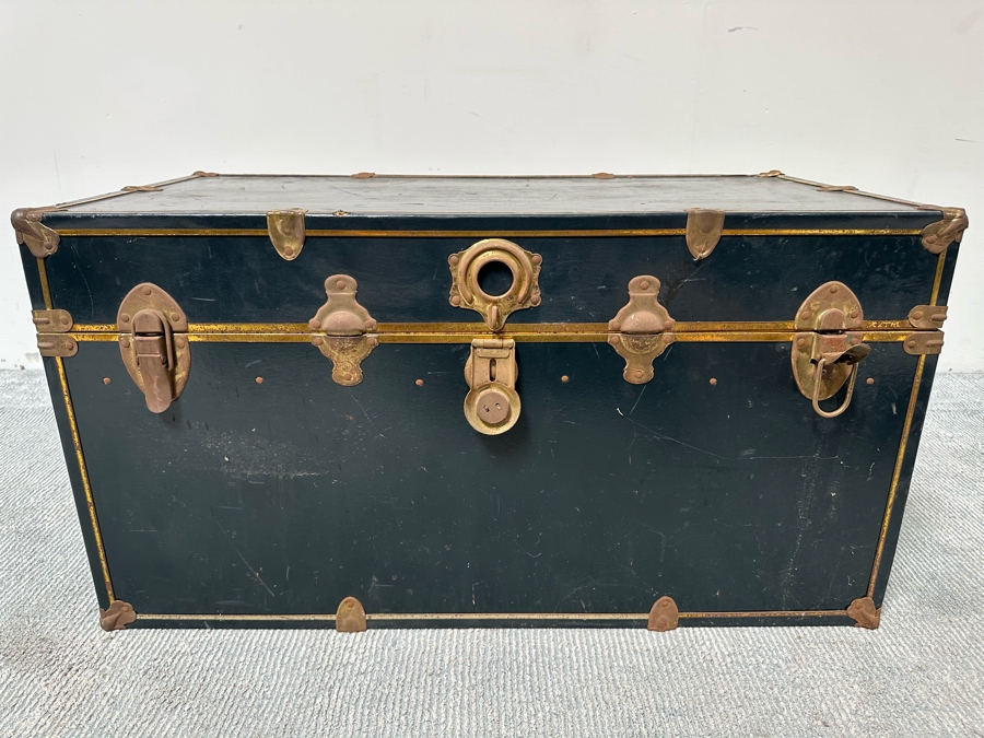 Vintage Trunk With Big Band / Gospel Records 36W X 18D X 19H [Photo 3]