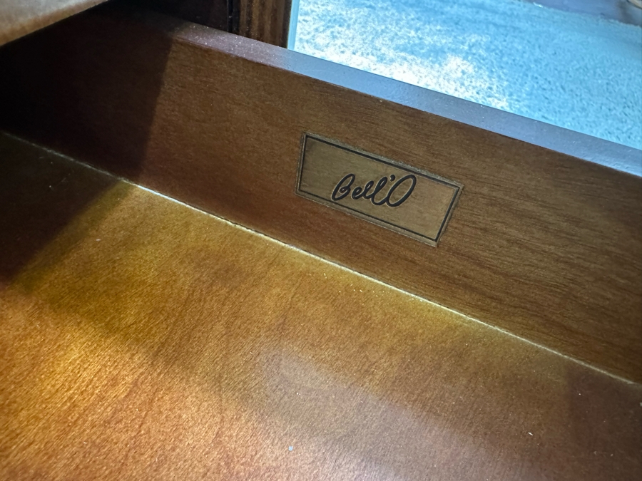 Bell’o Furniture Bent Plywood Stand Cabinet With Glass Shelves 51.5W X 20D X 23.5H [Photo 8]