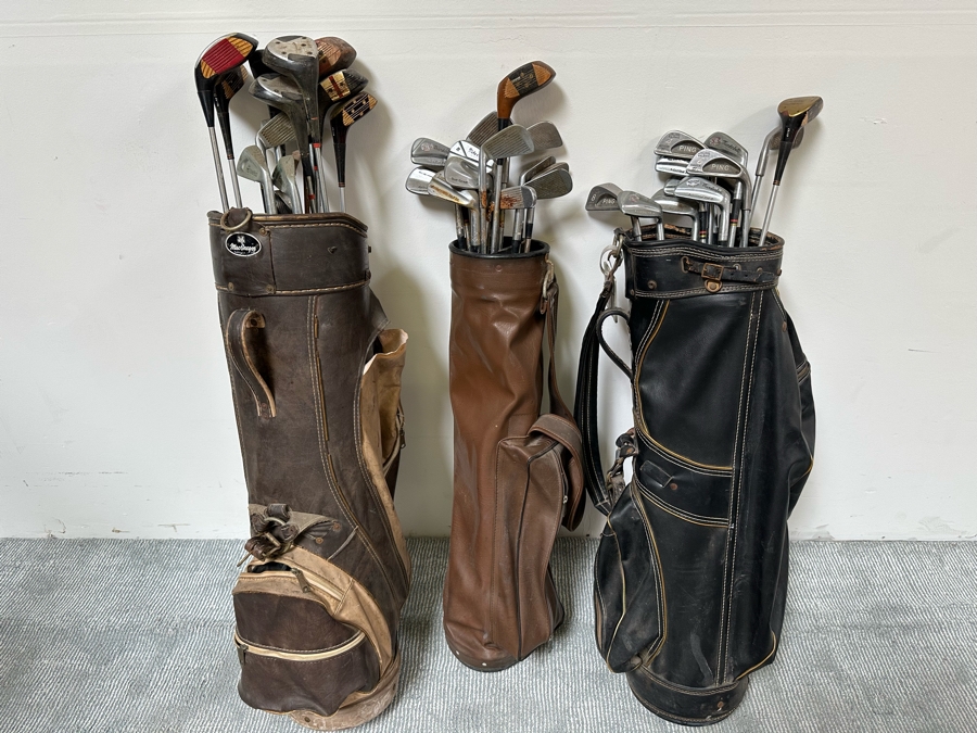 Three Sets Of Vintage Golf Clubs [Photo 2]