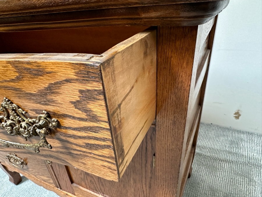 Vintage Tiger Oak Cabinet 34W X 18D X 29H [Photo 8]