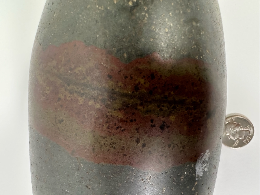 Beautiful Shiva Lingam Healing Stone From The Narmada River In India 2,384g [Photo 5]