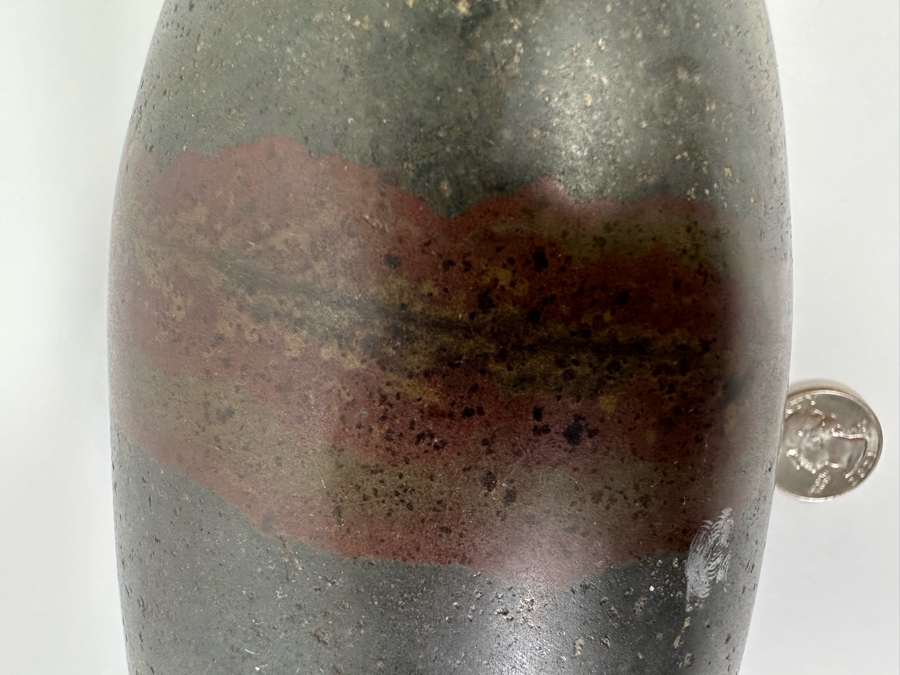 Beautiful Shiva Lingam Healing Stone From The Narmada River In India 2,384g [Photo 6]